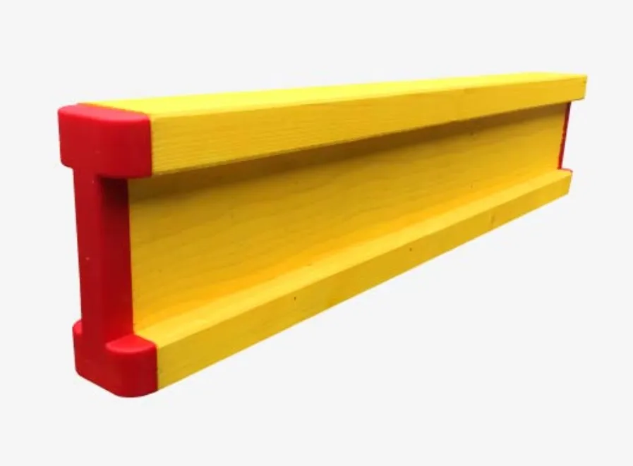 H20 timber beam with red end-protectors